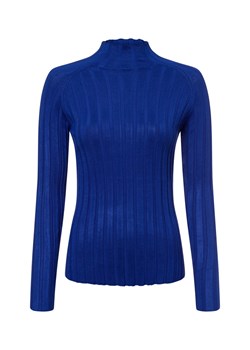 Marie Lund Sweter damski z dzianiny Kobiety wiskoza indygo jednolity ze sklepu vangraaf w kategorii Swetry damskie - zdjęcie 177788493