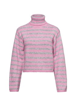 JJXX Damski sweter z dzianiny - JXRosanna Kobiety Sztuczne włókno różowy w paski ze sklepu vangraaf w kategorii Swetry damskie - zdjęcie 177788512