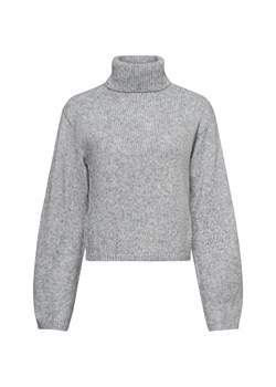 JJXX Damski sweter z dzianiny - JXRosanna Kobiety Sztuczne włókno jasny szary jednolity ze sklepu vangraaf w kategorii Swetry damskie - zdjęcie 177788513