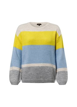 More & More Sweter damski z dzianiny Kobiety Sztuczne włókno beżowy w paski ze sklepu vangraaf w kategorii Swetry damskie - zdjęcie 177788552