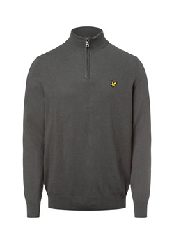 Lyle & Scott Męski sweter z dzianiny z zawartością merynosów Mężczyźni Bawełna jodłowy jednolity ze sklepu vangraaf w kategorii Swetry męskie - zdjęcie 177788560