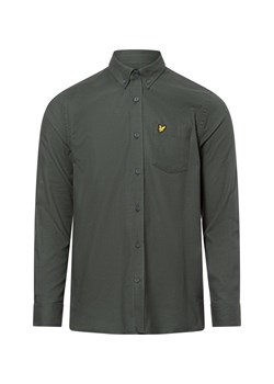 Lyle & Scott Męska koszula casual Mężczyźni Regular Fit Bawełna jodłowy jednolity ze sklepu vangraaf w kategorii Koszule męskie - zdjęcie 177788562