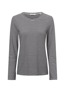 Marc O'Polo Damska koszulka z długim rękawem Kobiety Bawełna granatowy w paski ze sklepu vangraaf w kategorii Bluzki damskie - zdjęcie 177788650