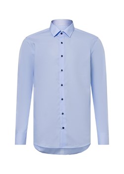 Eterna Slim Fit Męska koszula biznesowa Mężczyźni Slim Fit Bawełna jasnoniebieski jednolity ze sklepu vangraaf w kategorii Koszule męskie - zdjęcie 177788793