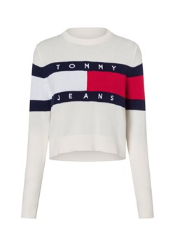 Tommy Jeans Sweter damski z dzianiny Kobiety Bawełna écru wzorzysty ze sklepu vangraaf w kategorii Swetry damskie - zdjęcie 177788830