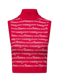 Tommy Jeans Sweter damski Kobiety Bawełna czerwony wzorzysty ze sklepu vangraaf w kategorii Kamizelki damskie - zdjęcie 177788832