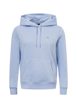 Tommy Jeans Damski sweter z kapturem Kobiety Bawełna jasnoniebieski jednolity ze sklepu vangraaf w kategorii Bluzy damskie - zdjęcie 177788834