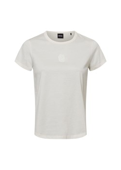 BOSS Koszulka damska - Eventsa Kobiety Bawełna biały jednolity ze sklepu vangraaf w kategorii Bluzki damskie - zdjęcie 177789071