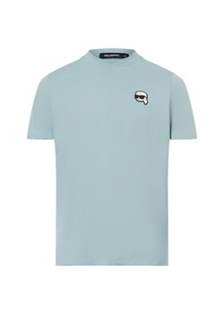 KARL LAGERFELD Koszulka męska Mężczyźni Bawełna jasnoniebieski jednolity ze sklepu vangraaf w kategorii T-shirty męskie - zdjęcie 177789180