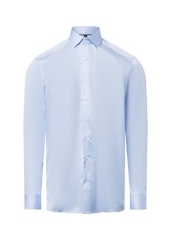 Finshley & Harding Koszula męska Mężczyźni Modern Fit Bawełna jasnoniebieski jednolity ze sklepu vangraaf w kategorii Koszule męskie - zdjęcie 177789193