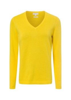 brookshire Sweter damski z dzianiny Kobiety Bawełna żółty jednolity ze sklepu vangraaf w kategorii Swetry damskie - zdjęcie 177789202
