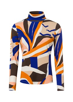 Marc Cain Damska koszulka z długim rękawem Kobiety wiskoza piaskowy wzorzysty ze sklepu vangraaf w kategorii Bluzki damskie - zdjęcie 177789231