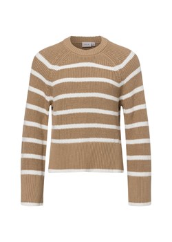Vila Damski sweter z dzianiny - VICasia Kobiety Bawełna brązowy w paski ze sklepu vangraaf w kategorii Swetry damskie - zdjęcie 177789262
