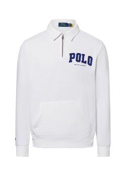 Polo Ralph Lauren Bluza męska Mężczyźni Bawełna biały jednolity ze sklepu vangraaf w kategorii Bluzy męskie - zdjęcie 177789332