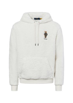 Polo Ralph Lauren Męski sweter z kapturem Mężczyźni biały jednolity ze sklepu vangraaf w kategorii Bluzy męskie - zdjęcie 177789354