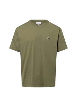 Lacoste Koszulka męska Mężczyźni Bawełna oliwkowy jednolity ze sklepu vangraaf w kategorii T-shirty męskie - zdjęcie 177789371