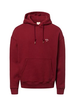 BLKVIS Męski sweter z kapturem Mężczyźni Bawełna bordowy jednolity ze sklepu vangraaf w kategorii Bluzy męskie - zdjęcie 177789440