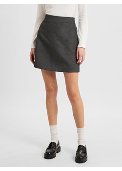 Vila Spódnica damska z zawartością wełny - Viocto Kobiety Sztuczne włókno antracytowy jednolity ze sklepu vangraaf w kategorii Spódnice - zdjęcie 177790094