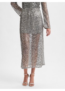 Noisy May Spódnica damska - NMPaila Kobiety srebrny jednolity ze sklepu vangraaf w kategorii Spódnice - zdjęcie 177790144