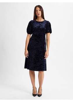 Marie Lund Damska sukienka na co dzień Kobiety granatowy jednolity ze sklepu vangraaf w kategorii Sukienki - zdjęcie 177790251
