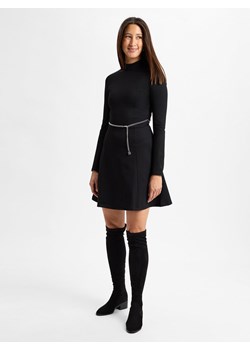 HUGO Sukienka damska - Nelora Kobiety czarny jednolity ze sklepu vangraaf w kategorii Sukienki - zdjęcie 177790422