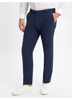 JOOP! Spodnie - Brad Mężczyźni Modern Fit Sztuczne włókno granatowy jednolity ze sklepu vangraaf w kategorii Spodnie męskie - zdjęcie 177790552