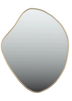 Ścienne zlote lustro wiszące 50x40 cm H1-B53 ze sklepu Edinos.pl w kategorii Lustra - zdjęcie 177791920