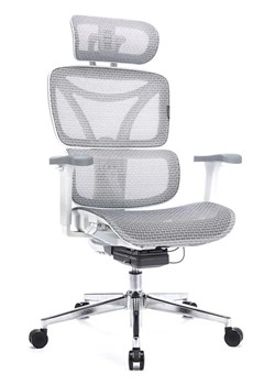 Biały ergonomiczny fotel biurowy z regulacją wysokości - Brondi ze sklepu Edinos.pl w kategorii Krzesła biurowe - zdjęcie 177792291