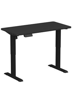 Czarne regulowane biurko elektryczne 120 cm - Klever 4X ze sklepu Edinos.pl w kategorii Biurka i sekretarzyki - zdjęcie 177792322