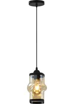 Czarna wisząca lampa sufitowa - P2-L62 ze sklepu Edinos.pl w kategorii Lampy wiszące - zdjęcie 177792862
