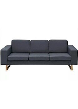 Ciemnoszara 3-osobowa sofa - Drofas - id: 5556 - marki Elior - 177793660 Ciemnoszara 3-osobowa sofa - Drofas ze sklepu Edinos.pl w kategorii Sofy i kanapy - zdjęcie 177793660