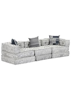 Trzyosobowa szara sofa modułowa - Demri 5D ze sklepu Edinos.pl w kategorii Sofy i kanapy - zdjęcie 177793723