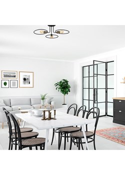 Opviq Lampa sufitowa "Circle" w kolorze czarnym - Ø 66 cm ze sklepu Limango Polska w kategorii Oświetlenie - zdjęcie 177795882