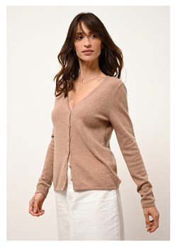 Just Cashmere Kaszmirowy kardigan &quot;Norma&quot; w kolorze karmelowym ze sklepu Limango Polska w kategorii Swetry damskie - zdjęcie 177797044