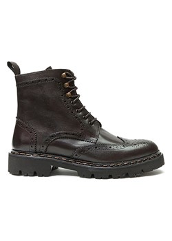 British Passport Skórzane botki w kolorze brązowym ze sklepu Limango Polska w kategorii Workery damskie - zdjęcie 177798004