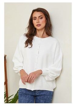 So Cachemire Kardigan &quot;Hatvan&quot; w kolorze białym ze sklepu Limango Polska w kategorii Swetry damskie - zdjęcie 177799370