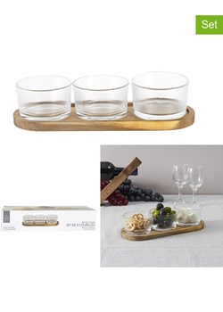 Make a Wish 4-częściowy zestaw w kolorze jasnobrązowym do serwowania ze sklepu Limango Polska w kategorii Misy i tace dekoracyjne - zdjęcie 177799582