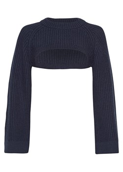 MOSS COPENHAGEN Sweter &quot;Faye Peony&quot; w kolorze granatowym ze sklepu Limango Polska w kategorii Swetry damskie - zdjęcie 177800371