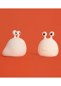 Designnest Lampa stołowa LED &quot;Slug&quot; w kolorze białym - 10,2 x 12,5 x 12,8 cm ze sklepu Limango Polska w kategorii Kolczyki - zdjęcie 177801610