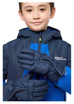 Jack Wolfskin Rękawiczki funkcyjne &quot;Easy Entry&quot; w kolorze granatowym ze sklepu Limango Polska w kategorii Rękawiczki dziecięce - zdjęcie 177802963