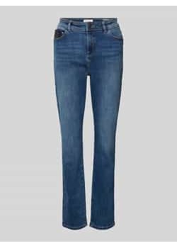 Jeansy o kroju slim fit z cekinowym obszyciem ze sklepu Peek&Cloppenburg  w kategorii Jeansy damskie - zdjęcie 177807542