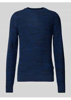 Sweter z dzianiny z detalem z logo ze sklepu Peek&Cloppenburg  w kategorii Swetry męskie - zdjęcie 177809123