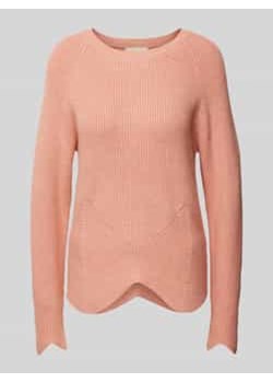 Sweter z dzianiny z okrągłym dekoltem model ‘Claura’ ze sklepu Peek&Cloppenburg  w kategorii Swetry damskie - zdjęcie 177810104