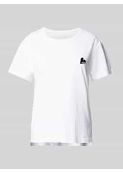 T-shirt z wyhaftowanym motywem i logo model ‘MARTA’ ze sklepu Peek&Cloppenburg  w kategorii Bluzki damskie - zdjęcie 177812421
