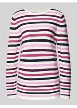 Sweter z dzianiny z okrągłym dekoltem ze sklepu Peek&Cloppenburg  w kategorii Swetry damskie - zdjęcie 177812423