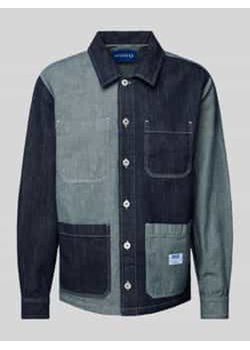 Koszula jeansowa o kroju regular fit z kołnierzykiem typu kent model ‘Eberse’ ze sklepu Peek&Cloppenburg  w kategorii Koszule męskie - zdjęcie 177812532