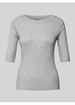Sweter z dzianiny z rękawem o dł. 1/2 model ‘FETIMA’ ze sklepu Peek&Cloppenburg  w kategorii Bluzki damskie - zdjęcie 177814000