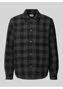 Kurtka koszulowa o kroju regular fit z kieszenią na piersi ze sklepu Peek&Cloppenburg  w kategorii Koszule męskie - zdjęcie 177814251