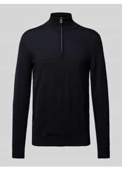 Sweter z dzianiny z kołnierzem model ‘Dario’ ze sklepu Peek&Cloppenburg  w kategorii Swetry męskie - zdjęcie 177817091