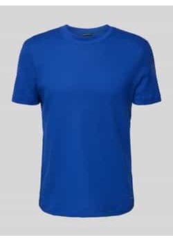 T-shirt z prążkowanym,okrągłym dekoltem model ‘Brandon’ ze sklepu Peek&Cloppenburg  w kategorii T-shirty męskie - zdjęcie 177817181